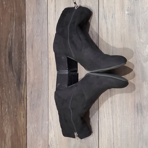 Steve Madden Women Irven ankle shoes boots  sz 8 M block heels - Picture 4 of 13